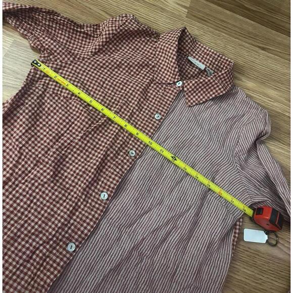 LOGO By Lori Goldstein Checkered Button Shirt Size XS - Picture 7 of 9
